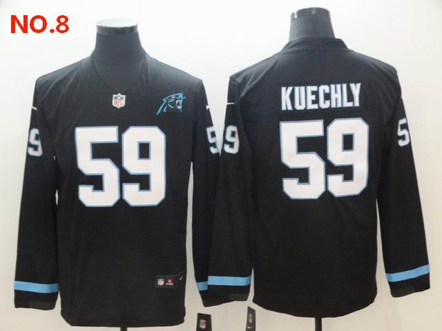 Men's Carolina Panthers #59 Luke Kuechly Jersey NO.8;